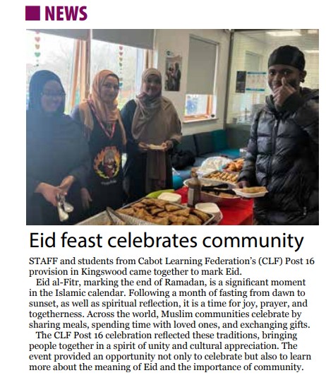 CLF Post 16 in the Kingswood Voice